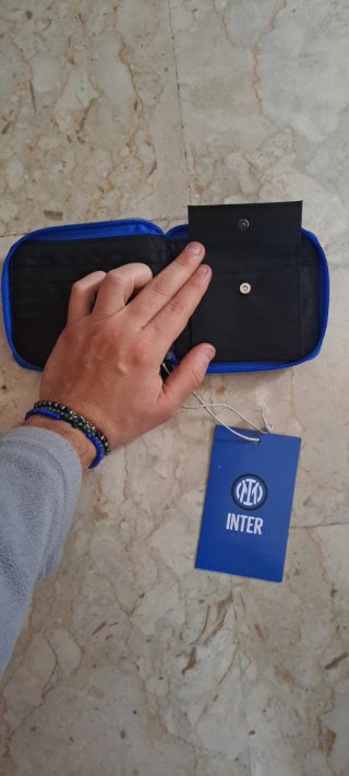 Portafoglio Inter Nero Blu Nuovo Originale