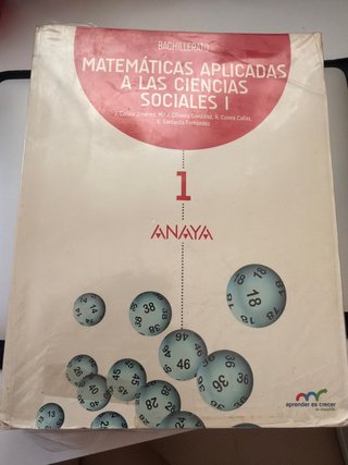Matemáticas aplicadas a las Ciencias Sociales I...