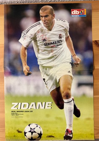 Poster Zidane Real Madrid