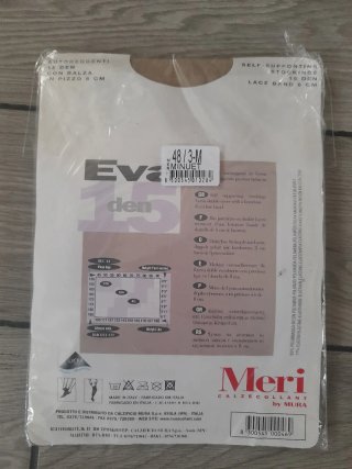 Calze autoreggenti Meri 15 den tg. 3-M