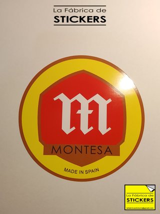 Pegatina MONTESA 12 cm Vinilo impreso Alta calidad