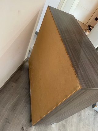 Mueble zapatero gris 2 compartimentos