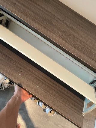 Mueble zapatero gris 2 compartimentos