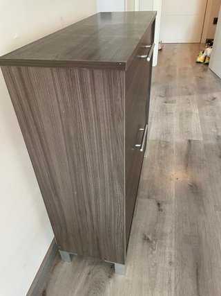 Mueble zapatero gris 2 compartimentos