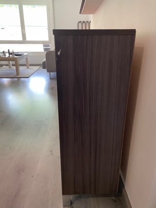 Mueble zapatero gris 2 compartimentos