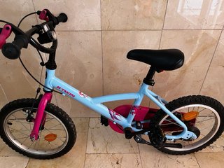 Bicicleta infantil BTWIN azul y rosa