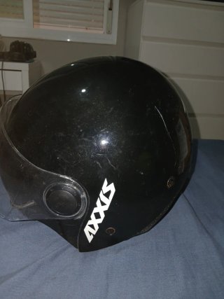 Casco Moto Axxis Negro con Visera
