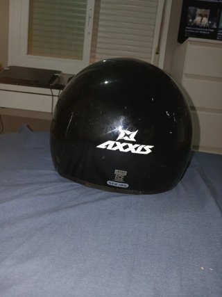 Casco Moto Axxis Negro con Visera