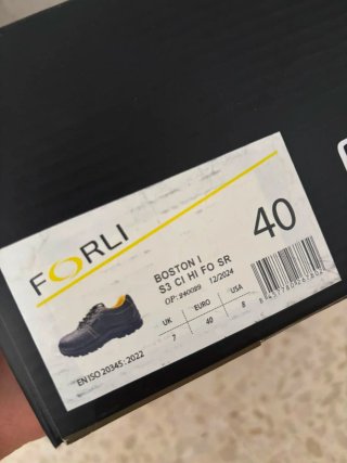 Botas de seguridad FORLI negras y amarillas