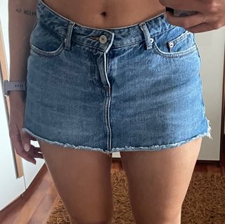 Falda pantalón vaquera Zara