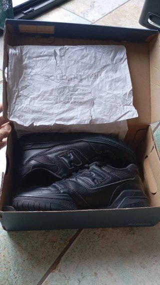 New Balance 550 Pelle Total Black 40.5