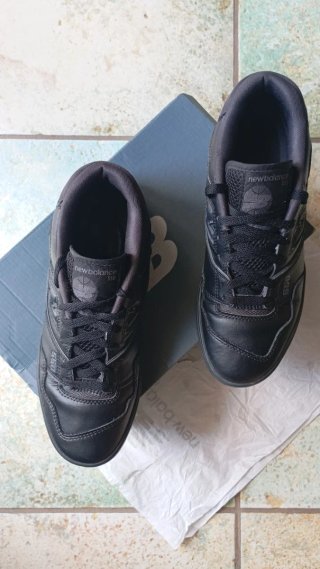 New Balance 550 Pelle Total Black 40.5