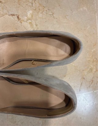 tacones grises lefties talla 36