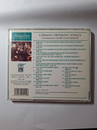 CD German Drinking Songs 1989