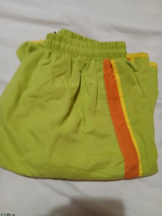 Calzonas/Bañador Hombre Verde con Detalles Naranja