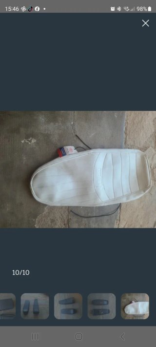 Funda Asiento Vespa Blanca