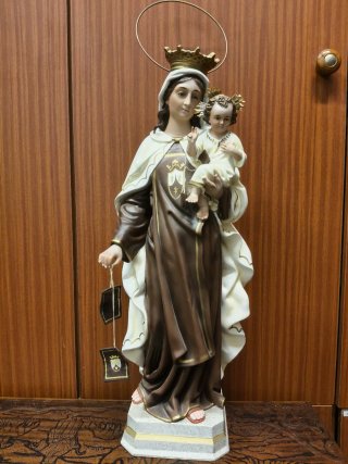 Virgen del Carmen con Niño Corona, 70 cm