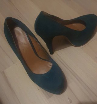 Zapatos de tacón azul marino talla 39