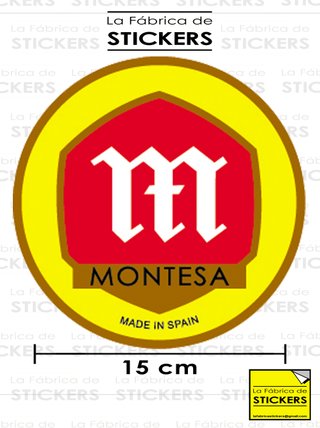 Pegatina MONTESA 15 cm Vinilo impreso Alta calidad