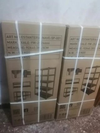 180cm 2 Estanterías metálicas  Precio por las dos