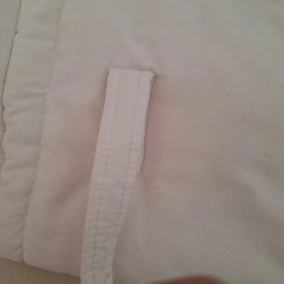 Bolso carrito bebé blanco con volantes
