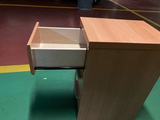 Cajonera madera 3 cajones color cerezo