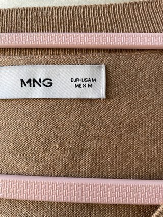 Jersey MANGO Rayas Beige Negro