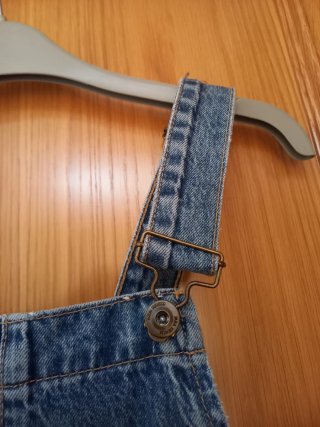 Peto vaquero largo Zara s 36