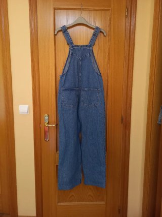 Peto vaquero largo Zara s 36