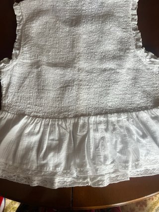 Blusa blanca Brownie con botones
