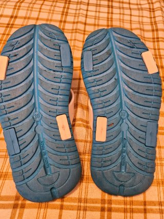 Ciabatte Armani ragazzo blu e bianche nr 30