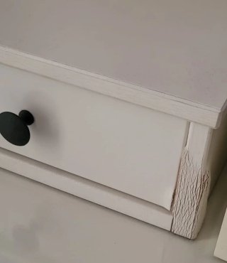Tocador Ikea Blanco con Espejo Ovalado