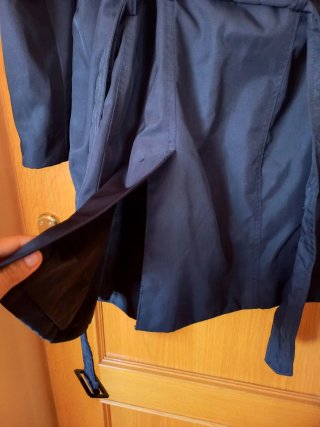 Gabardina azul marino Lefties Talla S