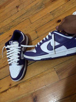 Nike Dunk Low Blancas y Moradas Talla 43
