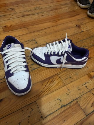 Nike Dunk Low Blancas y Moradas Talla 43