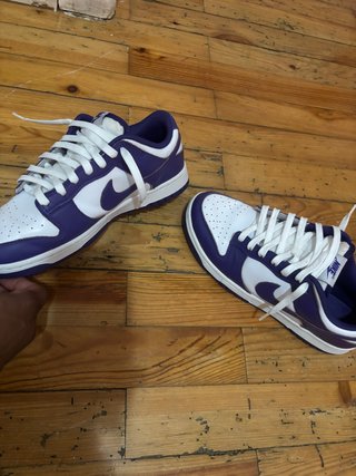 Nike Dunk Low Blancas y Moradas Talla 43