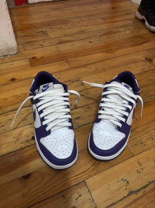 Nike Dunk Low Blancas y Moradas Talla 43
