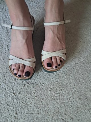 Sandalias Beatriz Furest T37 Beige/Negro