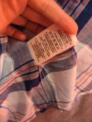 Camisa Gant cuadros azul y rosa