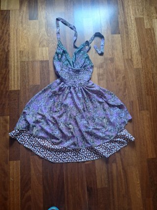 Vestido seda talla única multicolor
