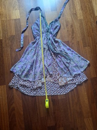 Vestido seda talla única multicolor
