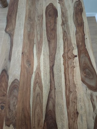Mesa comedor madera maciza barnizada