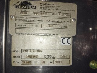 Cafetera Industrial Valetta Del grupo Brasilia