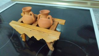 2 Mini Jarrones Decorativos Terracota