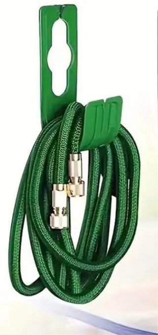 Colgador dispensador manguera verde