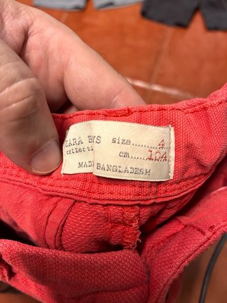 Pantalón corto niño 104 cm