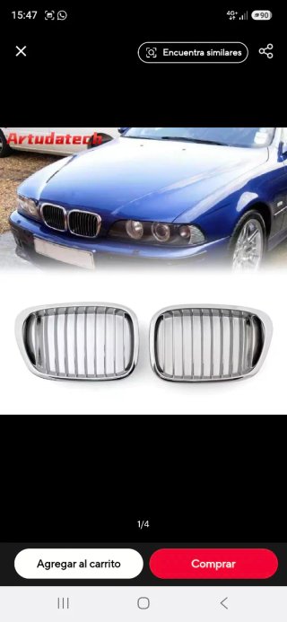 Parrilla Cromada BMW E39