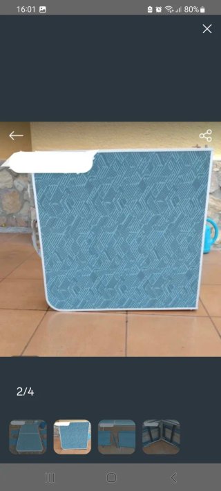 Tavolo e sedie da campeggio pieghevoli blu