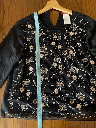 Max Mara Maglia Nera con Paillettes