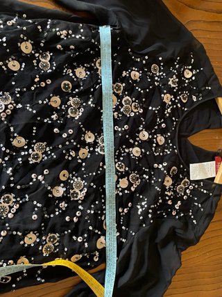 Max Mara Maglia Nera con Paillettes